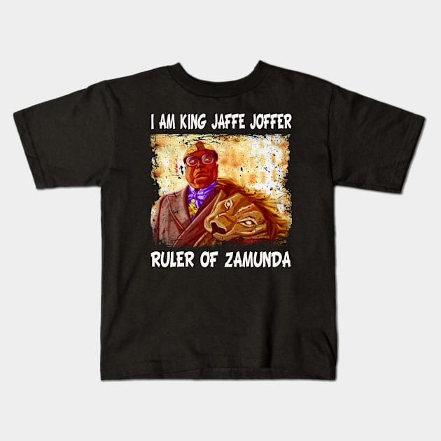 Zamunda To Nyc Akeem's Riotous Arrival In Coming To America Kids T-Shirt by MakeMeBlush